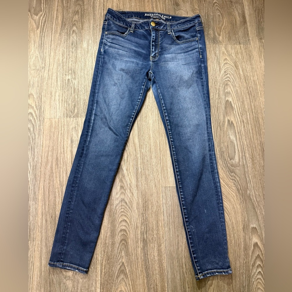 American Eagle Outfitters Dark Blue Skinny Jeans